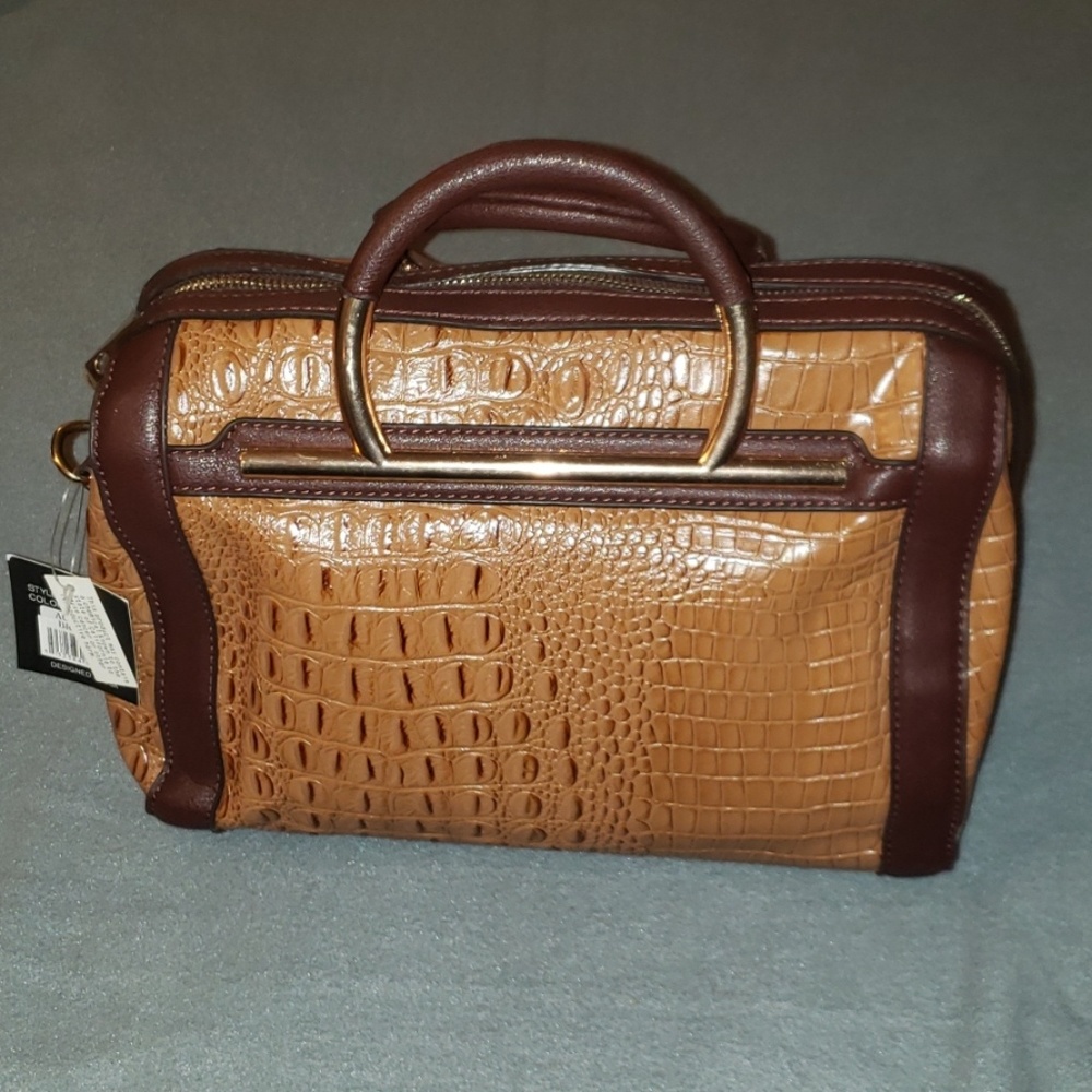 Croc embossed bag w/o strap